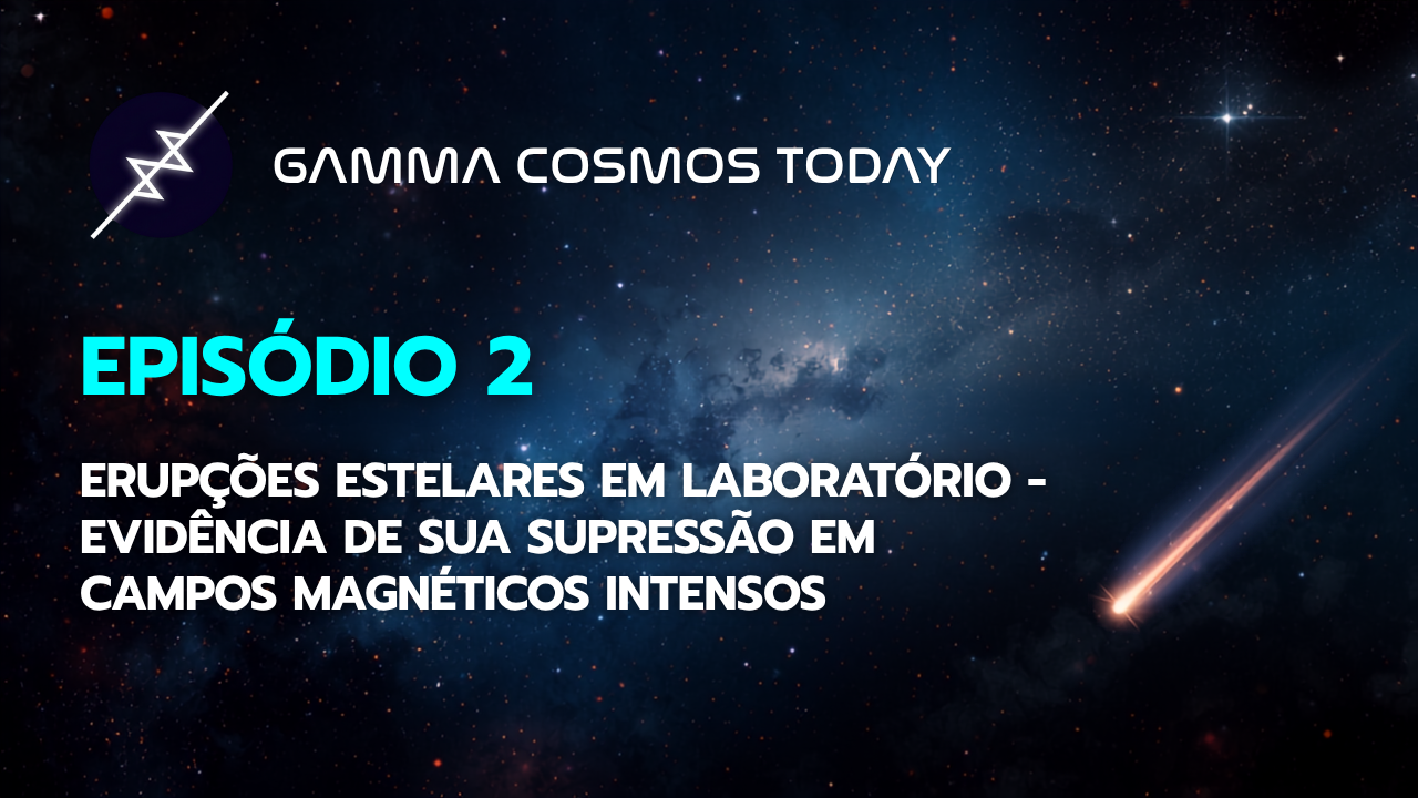 Erupções estelares em laboratório - evidência de sua supressão em campos magnéticos intensos